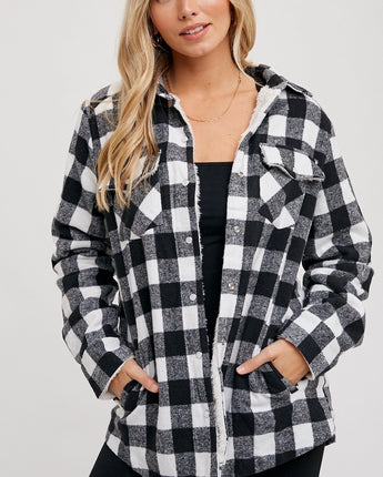 Buffalo Plaid Sherpa Lined Shacket