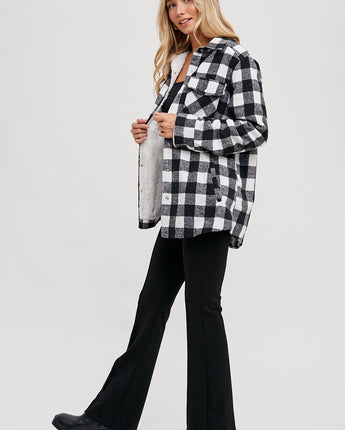 Buffalo Plaid Sherpa Lined Shacket