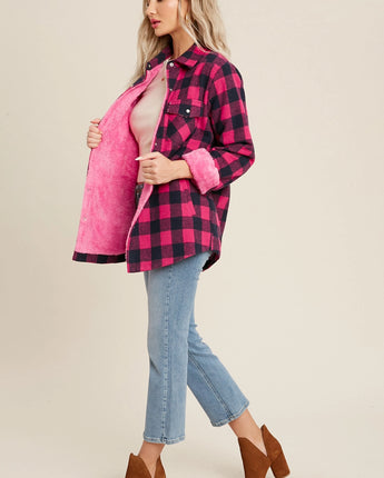 Buffalo Plaid Sherpa Lined Shacket