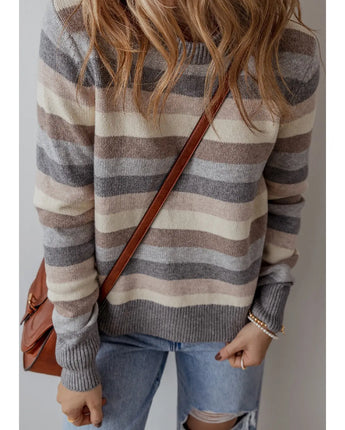 Neutral Striped Sweater