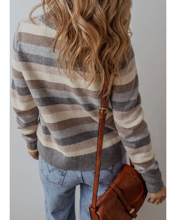 Neutral Striped Sweater